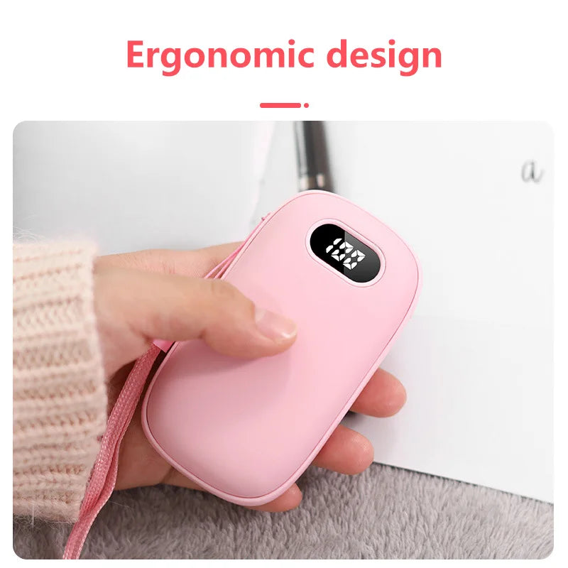 2-in-1 Hand Warmer & Power Bank – USB Rechargeable Mini Pocket Heater