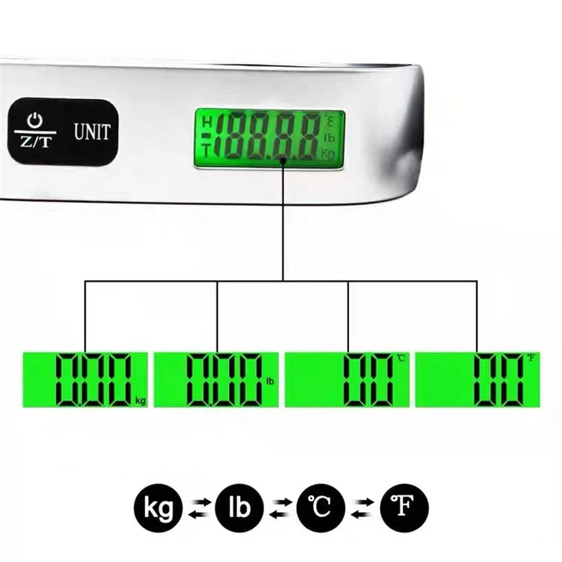 Portable Digital Scale 50kg / 110lb with LCD Display