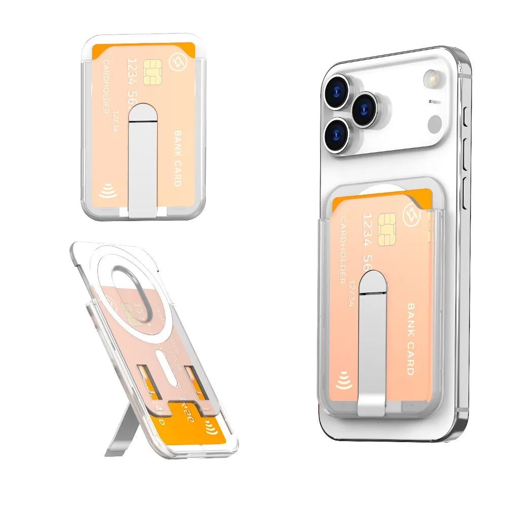 MagSafe Magnetic Wallet Case & Phone Stand for iPhone 15, 16 & 17 Pro Max