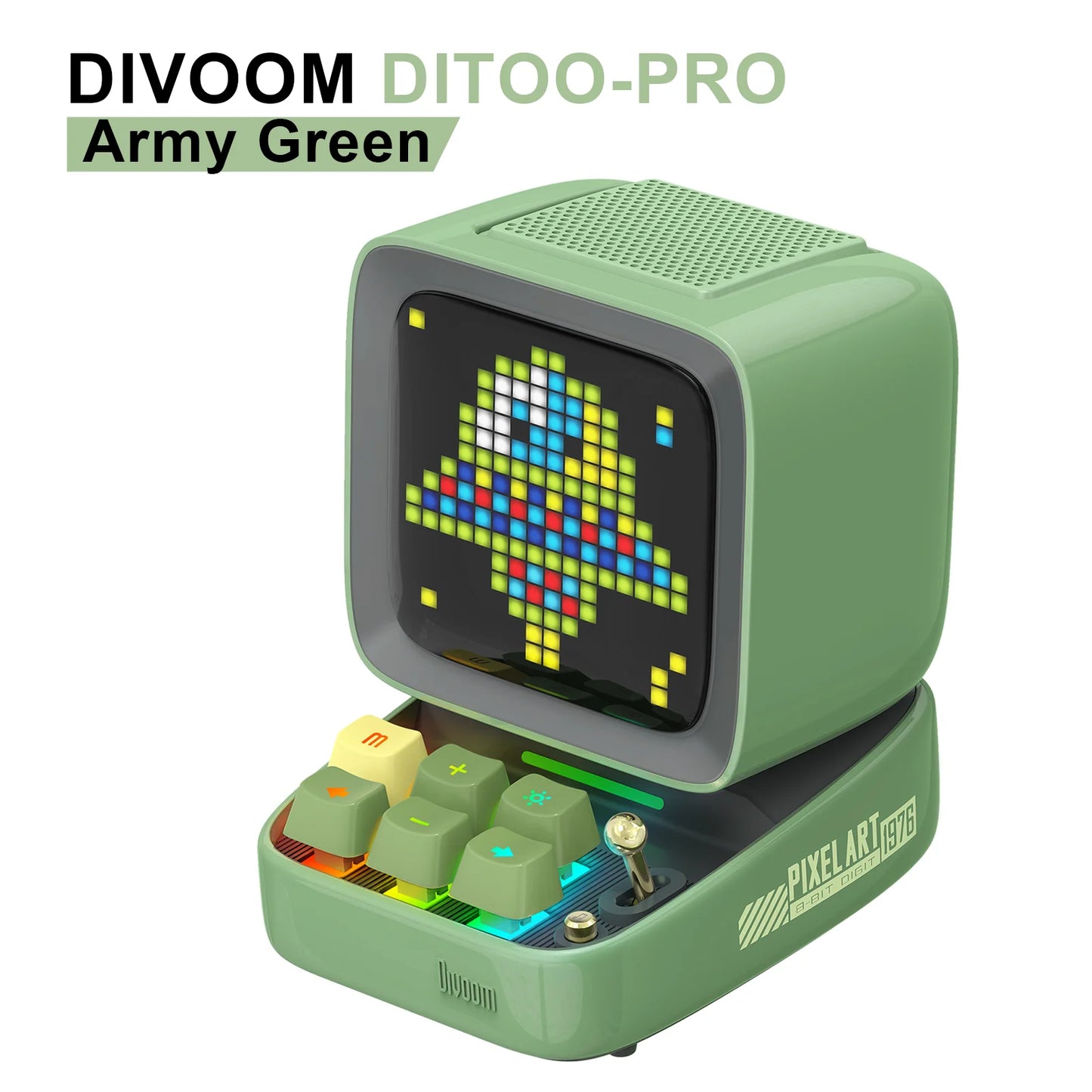 Divoom Ditoo-Pro Retro Pixel Art Bluetooth Speaker with Alarm Clock