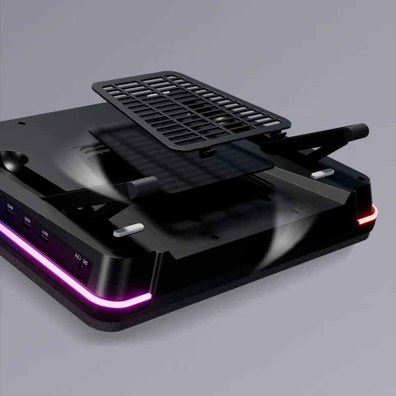 IETS GT600 Gaming Laptop Cooling Stand – Turbofan, 7-Level Height, 14–19"