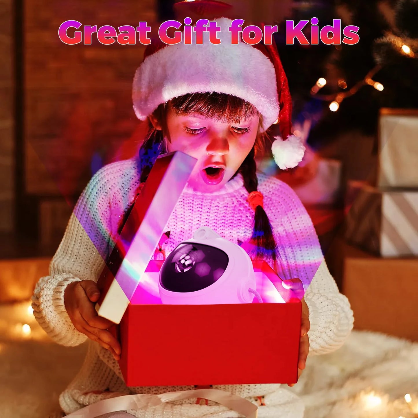 Astronaut Space Star Projector – Galaxy Night Light with Timer & Remote