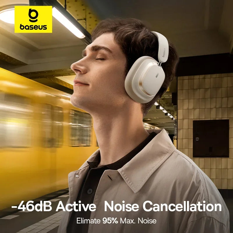 Baseus Bowie H1s ANC Wireless Headphones – 120Hr Battery