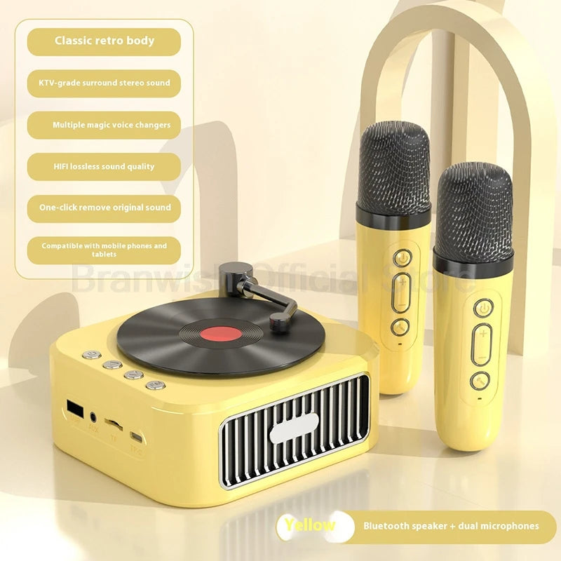 5W Vinyl Retro Bluetooth Speaker – Home Décor & Gift