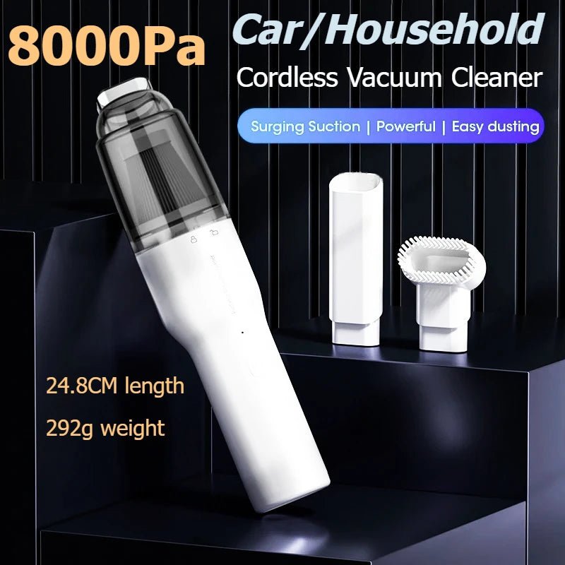 Wireless Handheld Vacuum Cleaner – 2-Speed Cordless for Car & Home