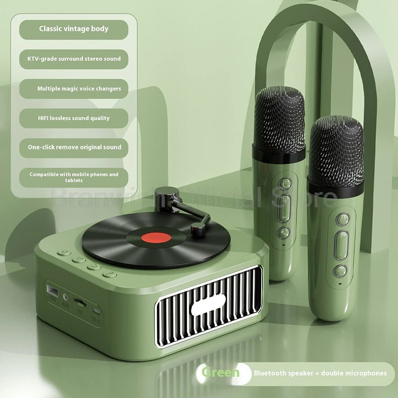 5W Vinyl Retro Bluetooth Speaker – Home Décor & Gift