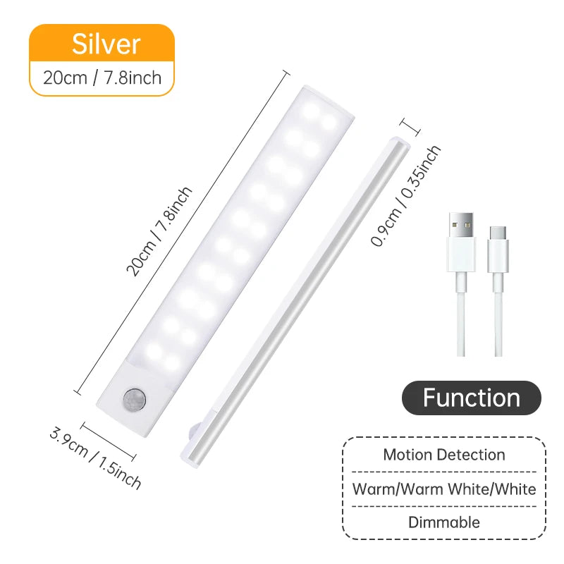 Wireless LED Motion Sensor Night Light for Cabinet & Kitchen