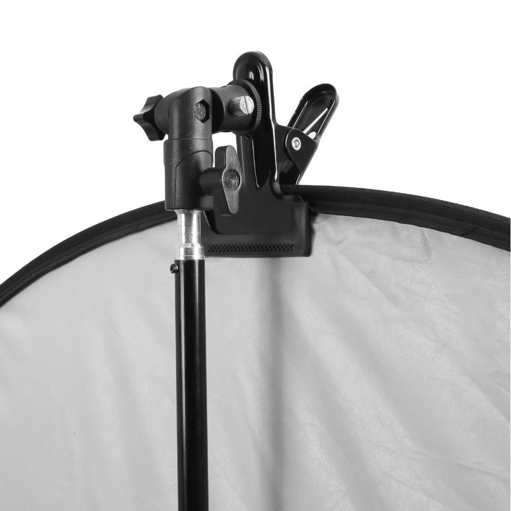 Heavy-Duty Reflector Clamp for Light Stand – 1/4" & 3/8" Mount