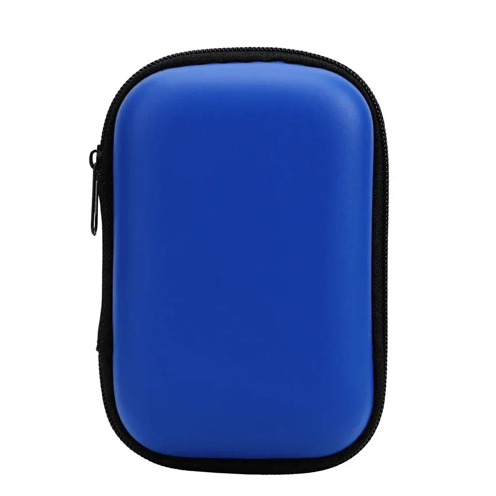 Portable Travel Cable Organiser Bag – Zipper Storage for Earphones & Chargers