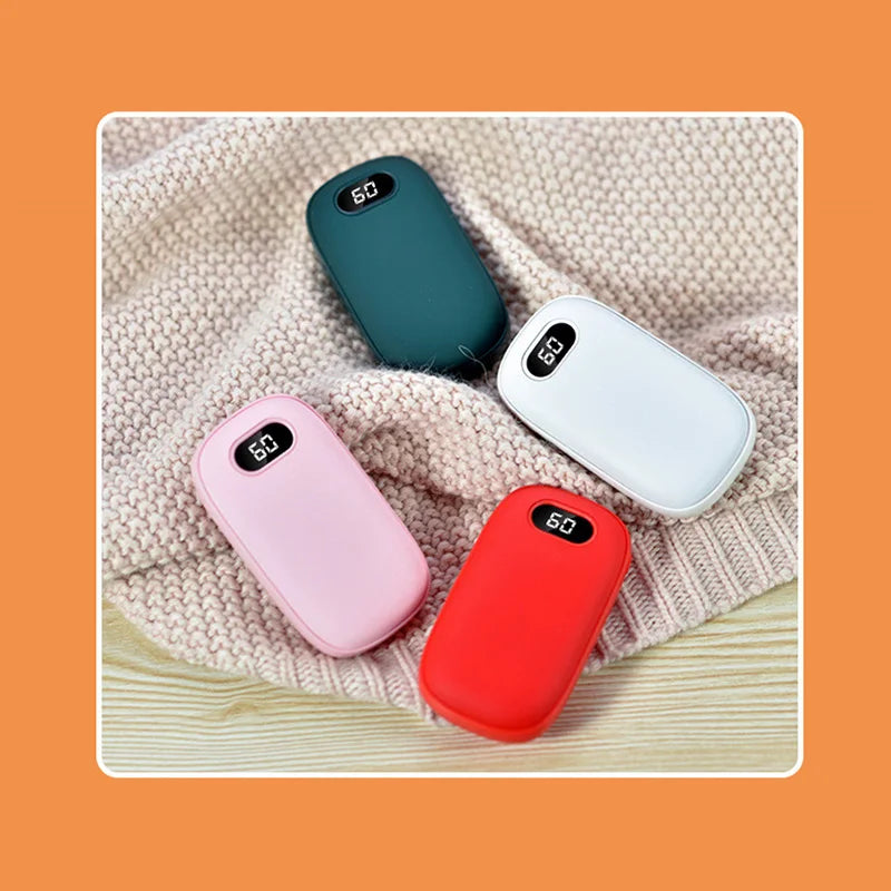 2-in-1 Hand Warmer & Power Bank – USB Rechargeable Mini Pocket Heater