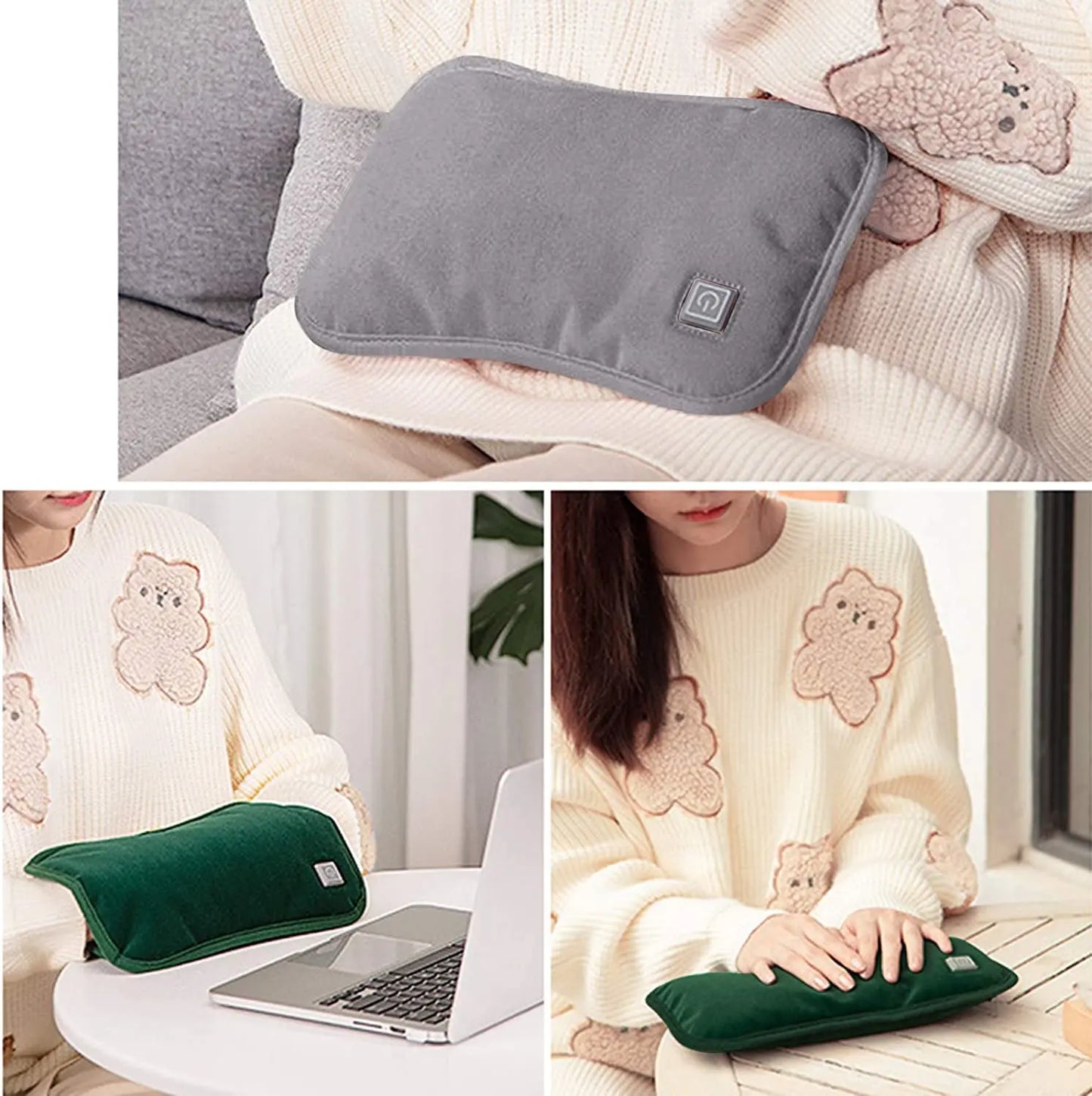 USB Rechargeable Graphene Hot Water Bag & Hand Warmer – Adjustable Temperature