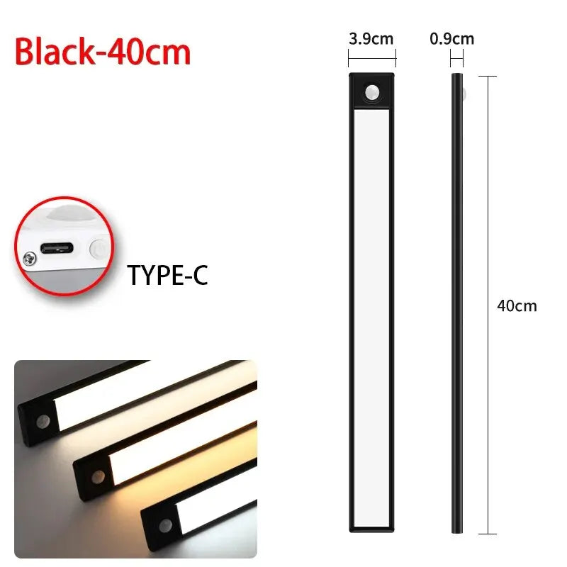 USB Rechargeable LED Motion Sensor Under Cabinet Light – 50cm