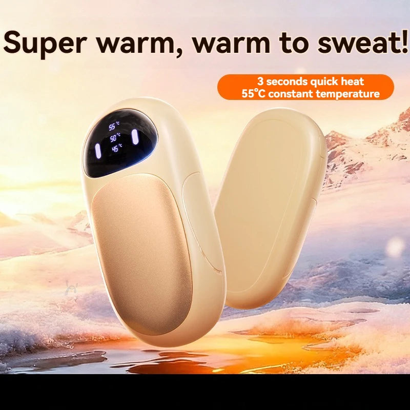 2-in-1 Magnetic Hand Warmer – USB Rechargeable, 3-Setting Compact Pocket Heater