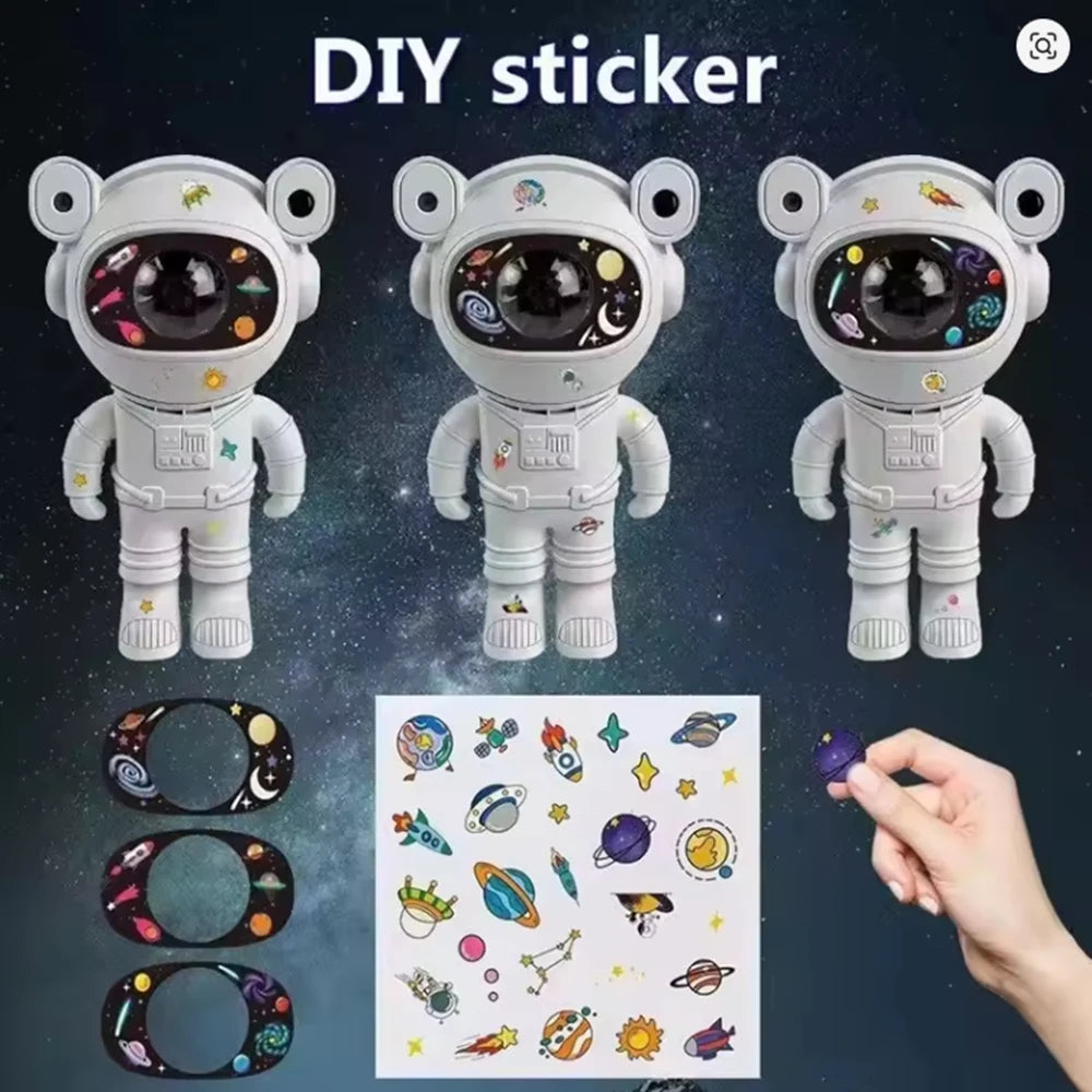 Astronaut Starlight Projector with Bluetooth Speaker – LED Aurora Night Light
