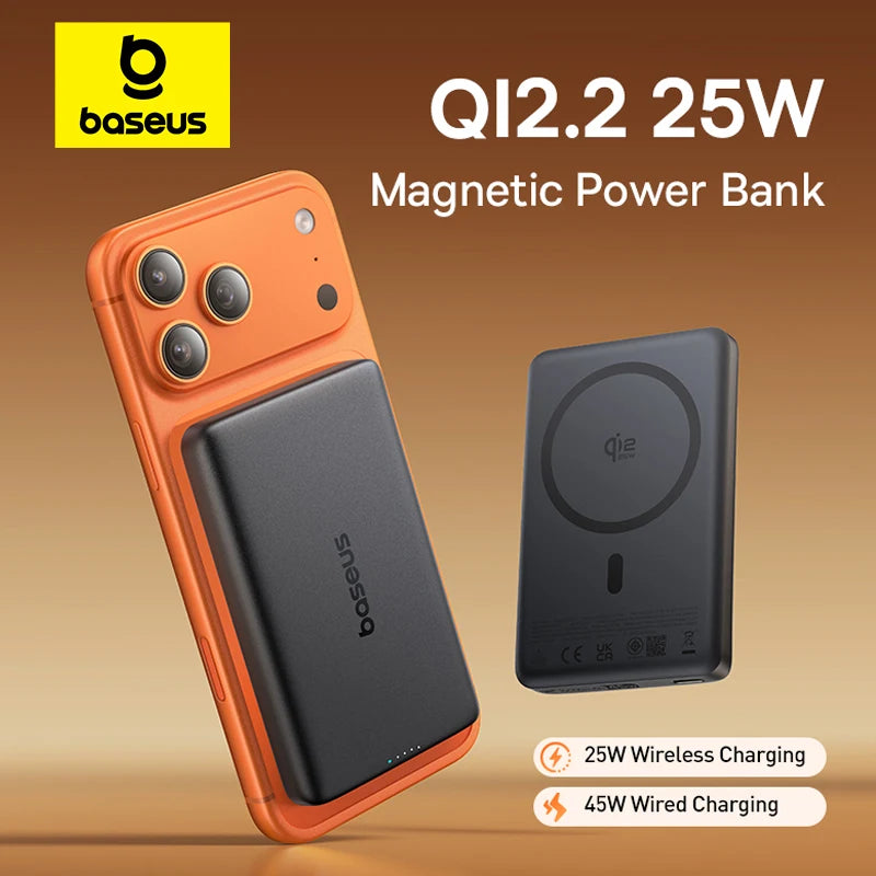 Baseus Qi2.2 25W Wireless Power Bank 10000mAh with PD 45W