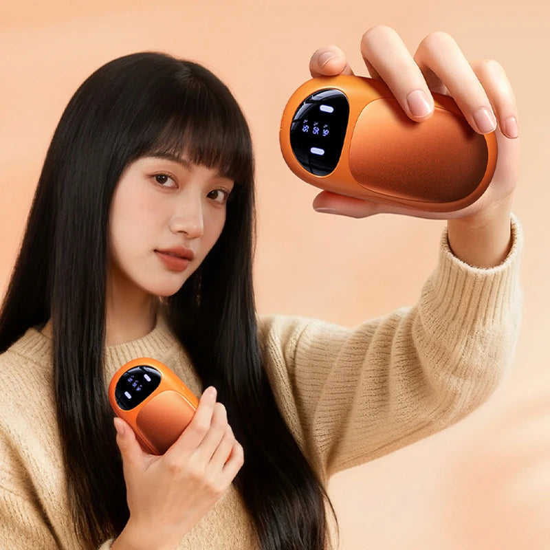 2-in-1 Magnetic Hand Warmer – USB Rechargeable, 3-Setting Compact Pocket Heater