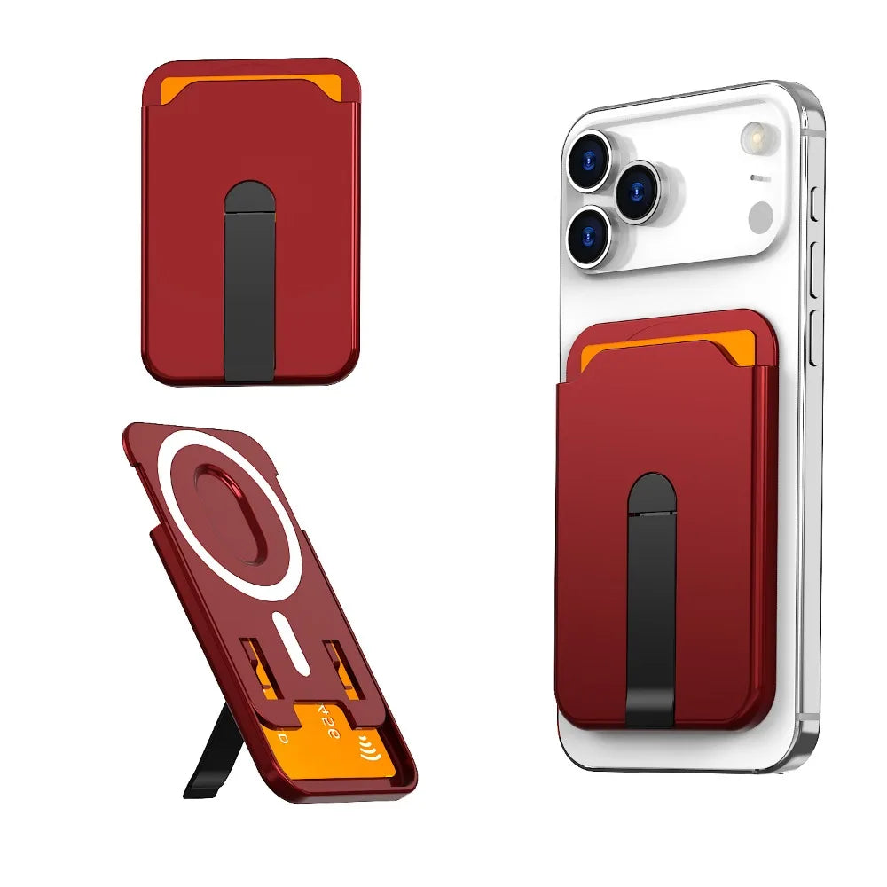 MagSafe Magnetic Wallet Case & Phone Stand for iPhone 15, 16 & 17 Pro Max