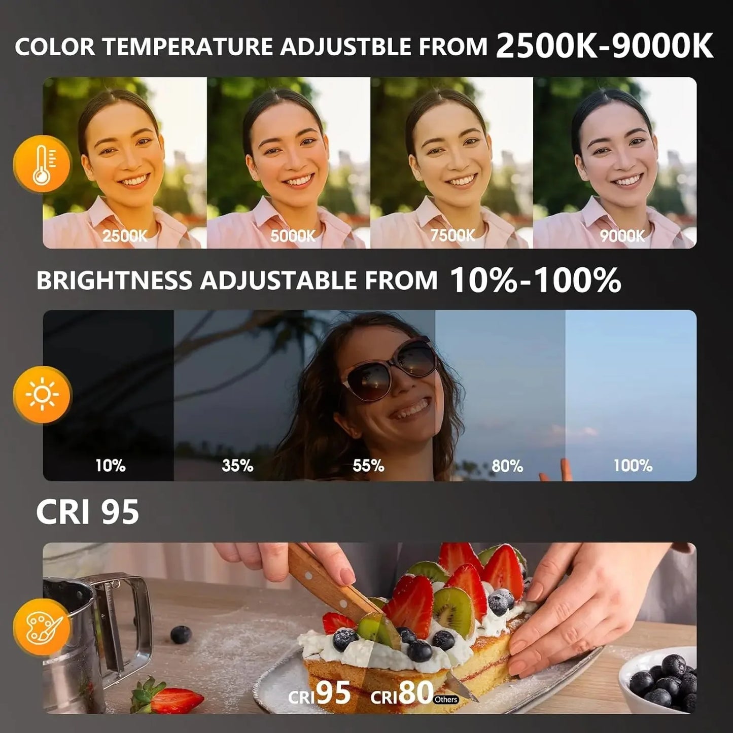 Magnetic Selfie Ring Light for MagSafe iPhone with Mirror