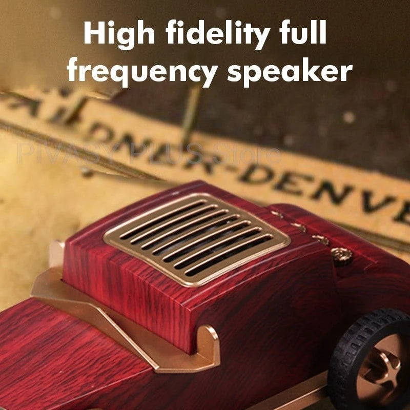 5W Retro Car Bluetooth Speaker – Portable with 8Hr Playtime