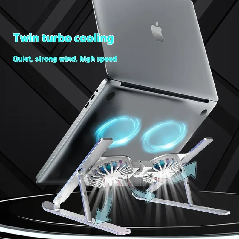 Adjustable Aluminium Laptop Stand with Air-Cooled Heat Dissipation