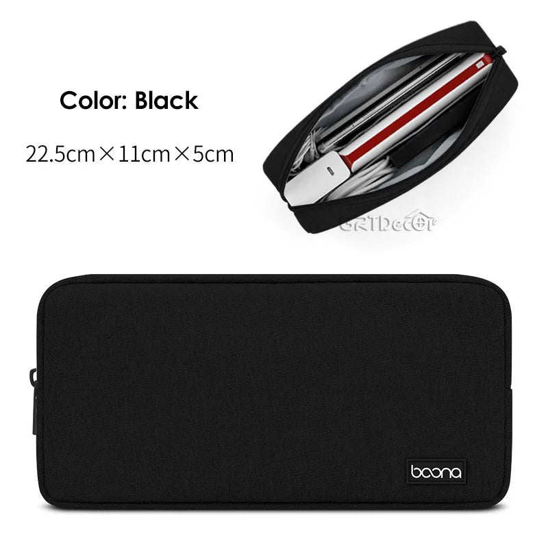 Multifunctional Electronics Accessories Organiser Bag – Cable, HDD & Earphone Storage