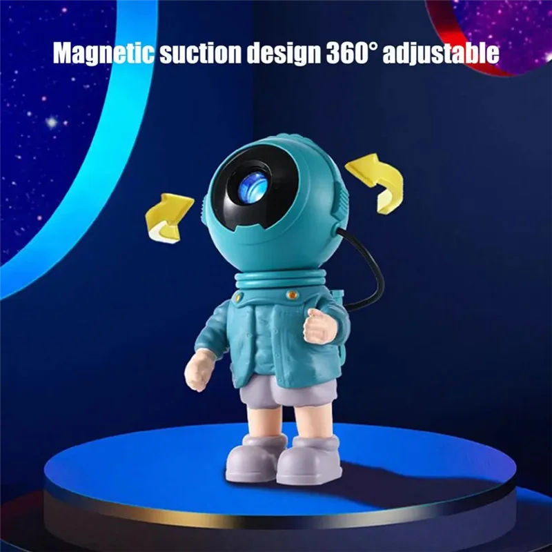 Astronaut Rocket Nebula Projector Lamp – Romantic Atmosphere Night Light
