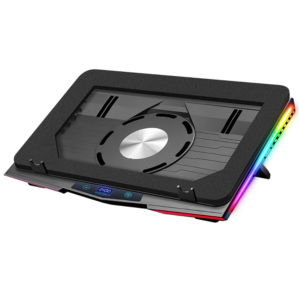 COOLCOLD RGB Air Compression Laptop Cooling Pad – Ultra-Quiet USB