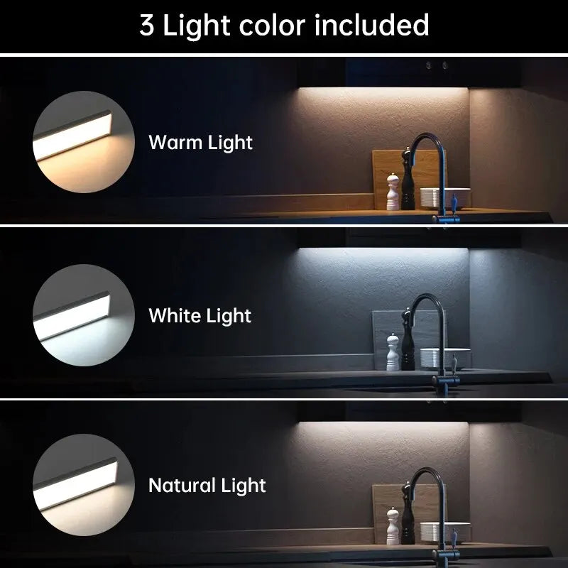 USB Rechargeable LED Motion Sensor Under Cabinet Light – 50cm