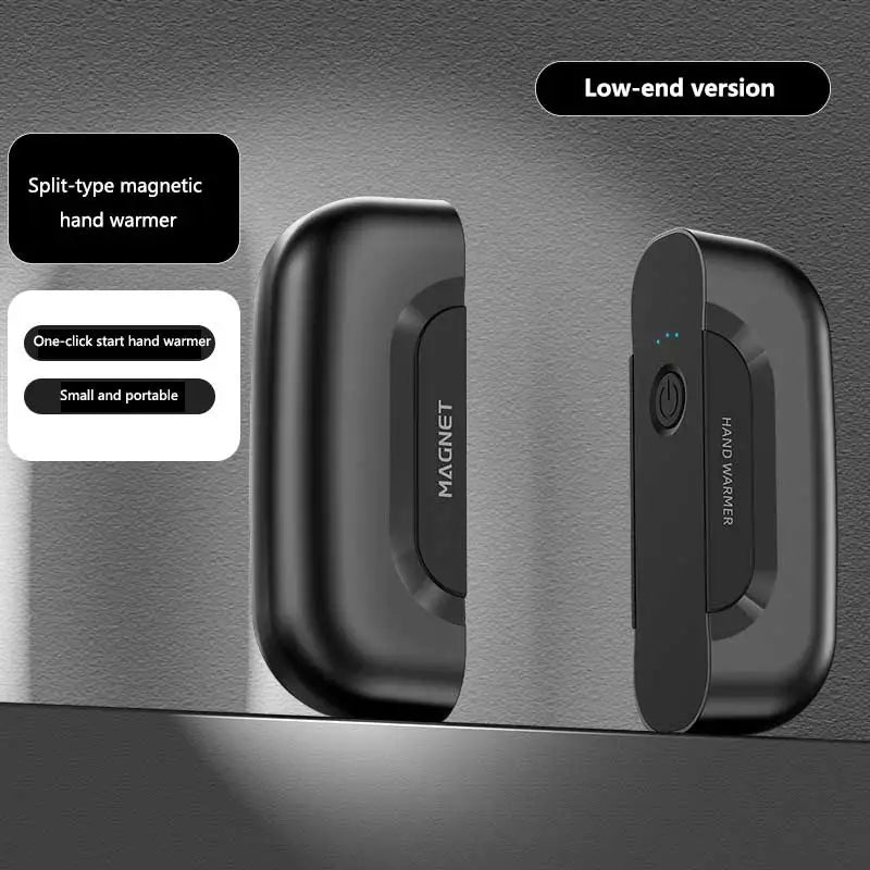 2-in-1 Magnetic Hand Warmer & Power Bank with Digital Display