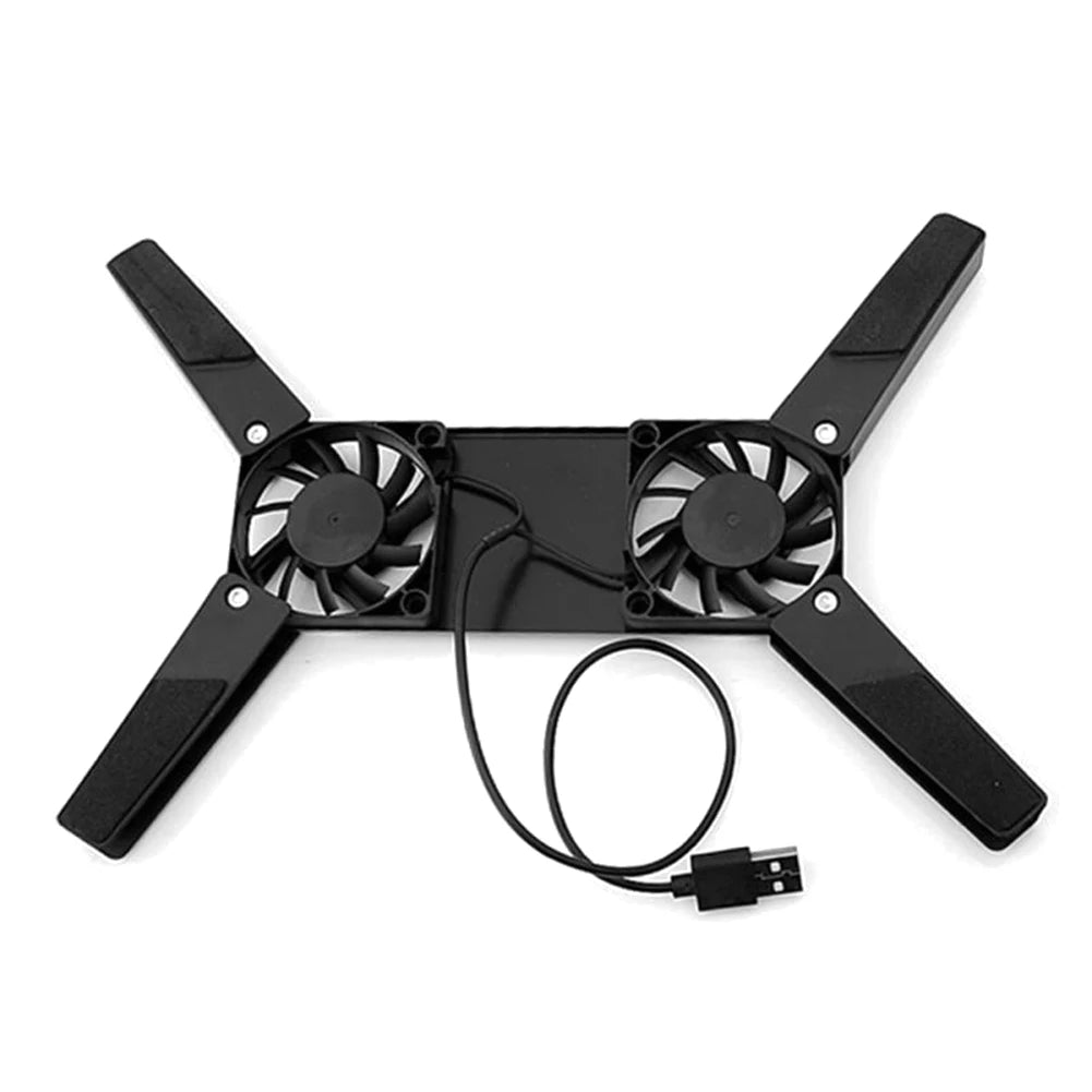 Foldable Laptop Cooling Pad – Dual USB Fans for 7–15 Inch Laptops