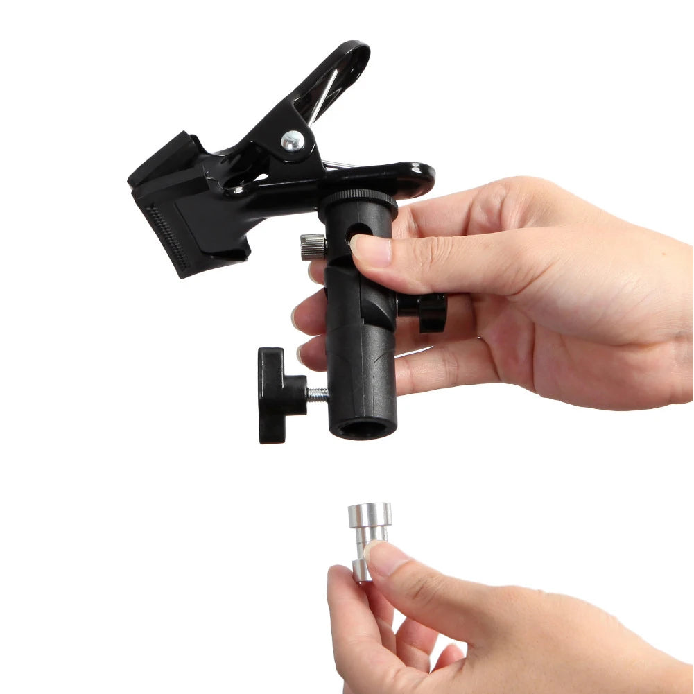 Heavy-Duty Reflector Clamp for Light Stand – 1/4" & 3/8" Mount