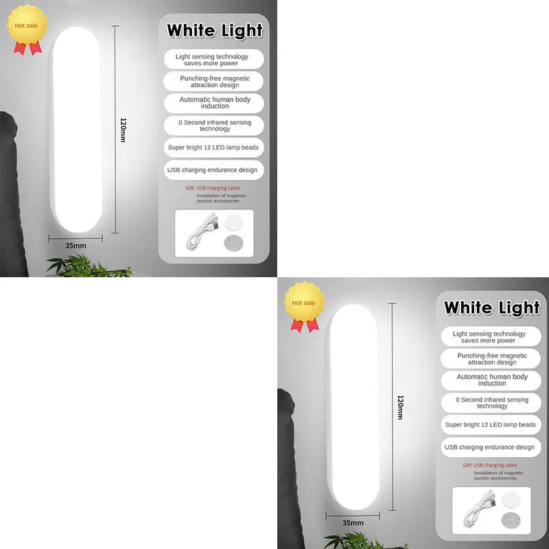 Wireless LED Motion Sensor Night Light for Wardrobe & Kitchen