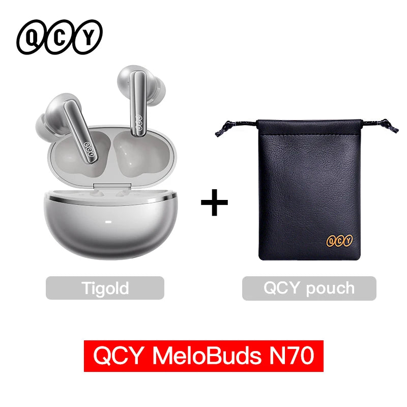 QCY MeloBuds N70 Adaptive ANC Earbuds – -56dB, 50Hr
