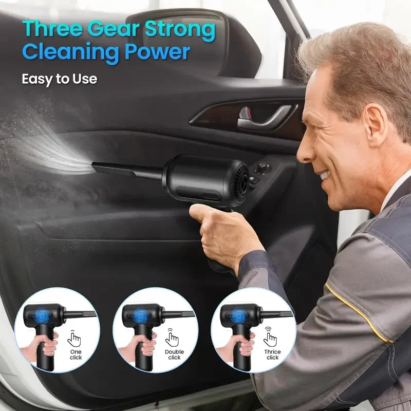 2-in-1 Cordless Air Duster & Vacuum Cleaner for Keyboard & PC