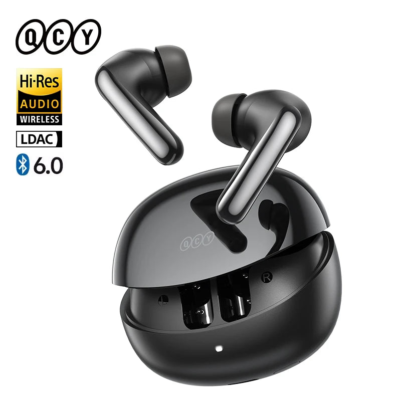 QCY MeloBuds N60 ANC Wireless Earbuds – Bluetooth 6.0, 45Hr