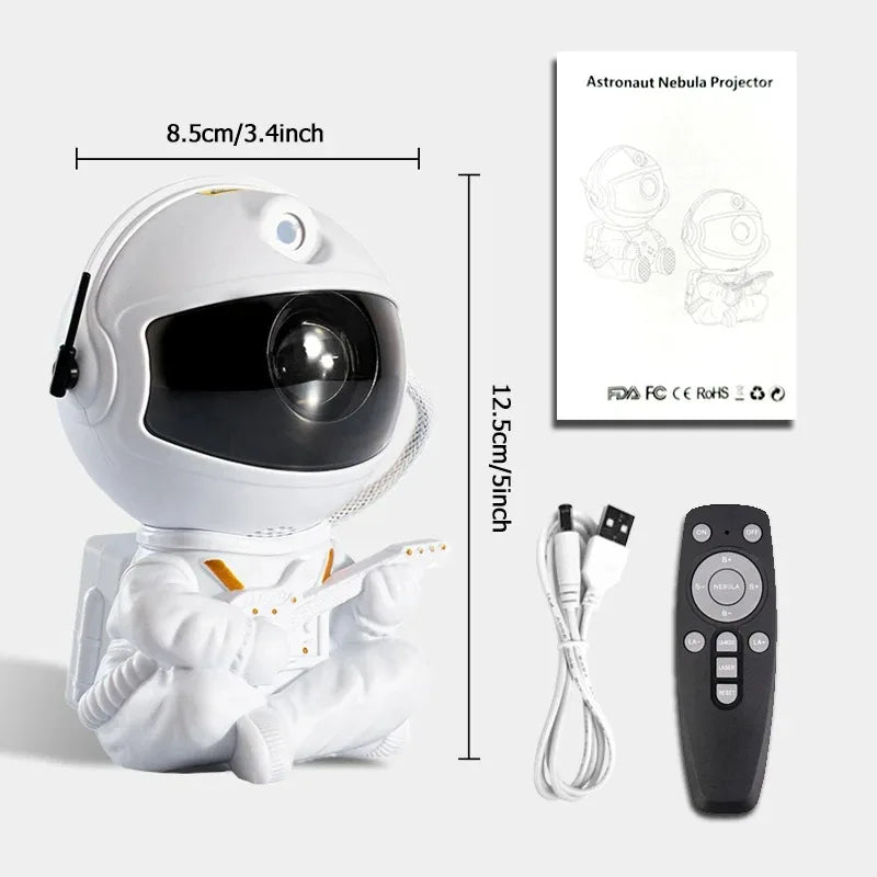 Astronaut Galaxy Projector – Starry Nebula LED Ceiling Lamp, Kids Gift