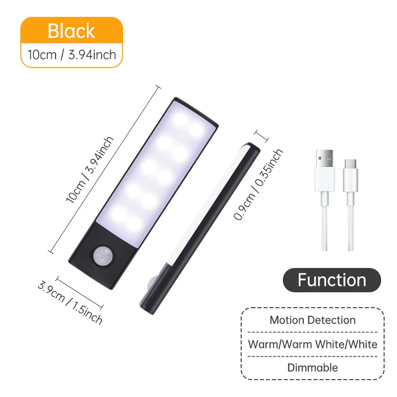 Wireless LED Motion Sensor Night Light for Cabinet & Kitchen