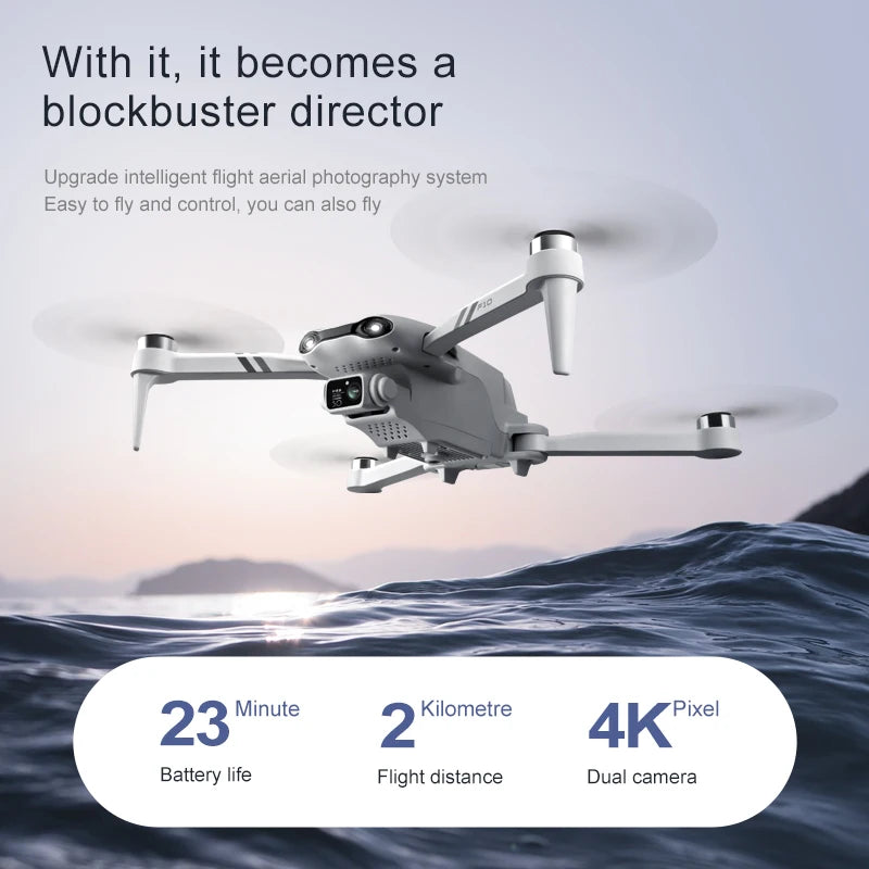 4DRC F10 GPS Drone – 6K HD Dual Camera, Brushless, 2KM Range