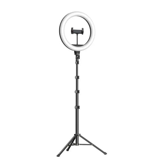 Dimmable RGB Ring Light with 2.1m Stand for Studio & Video