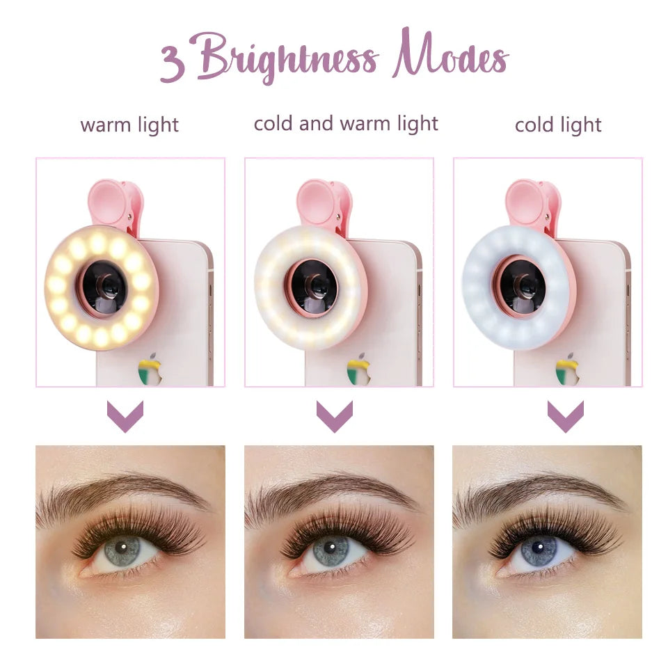 15X Zoom Macro Lens with LED Light – Clip-On Phone Magnifier