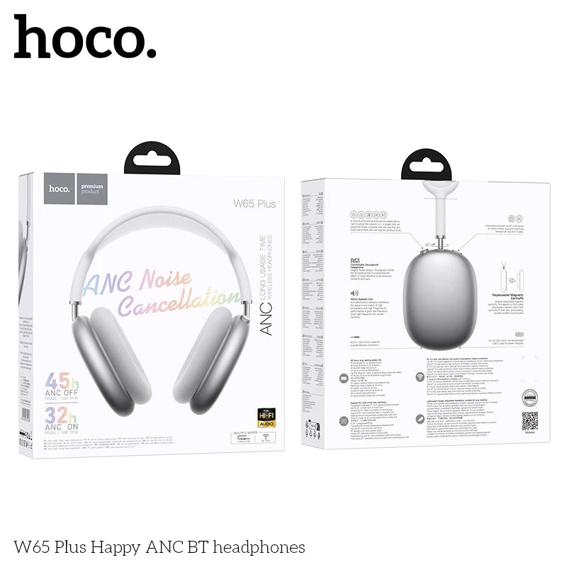 HOCO W65 Plus Over-Ear ANC Headphones