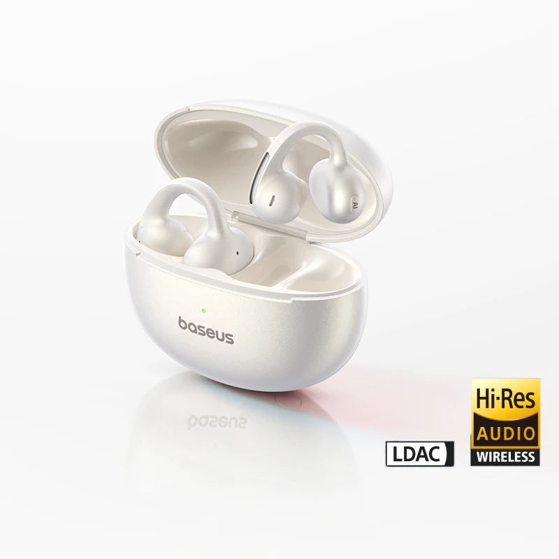 Baseus MC1 Pro Open-Ear Clip Wireless Earphones – 40Hr, 4-Mic ENC
