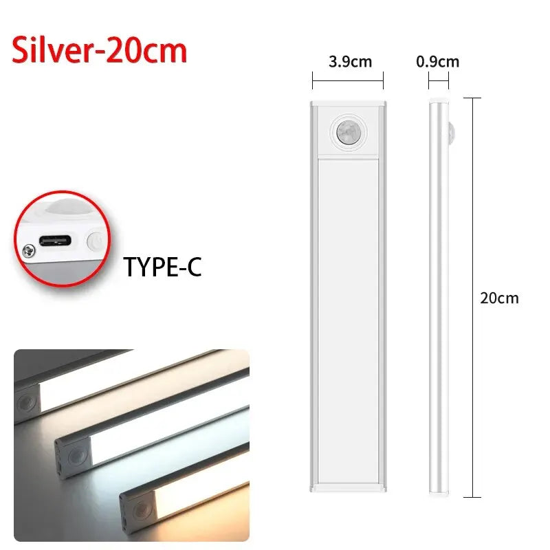 USB Rechargeable LED Motion Sensor Under Cabinet Light – 50cm