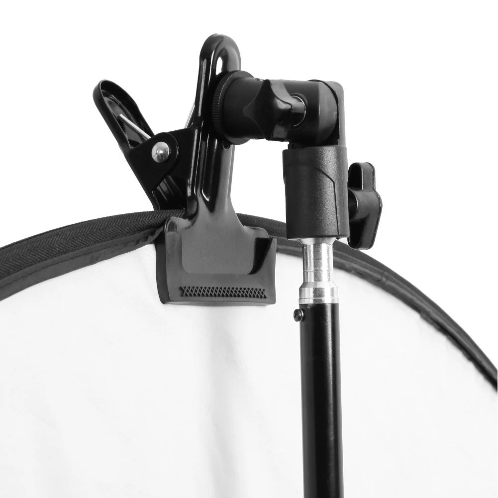 Heavy-Duty Reflector Clamp for Light Stand – 1/4" & 3/8" Mount