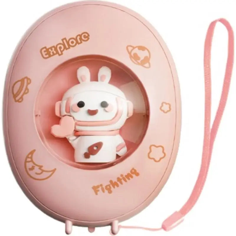 Cartoon Pocket Hand Warmer 1200mAh – USB Rechargeable with Ambient Light