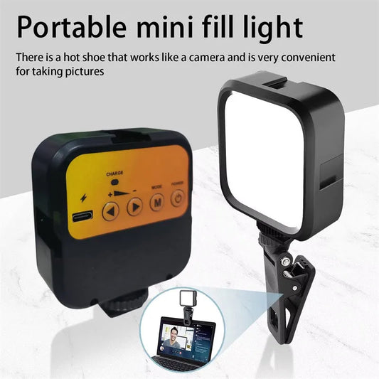 LED Clip-On Video Light Bi-Color 3000K-7000K for DSLR & GoPro Vlog | Makwando