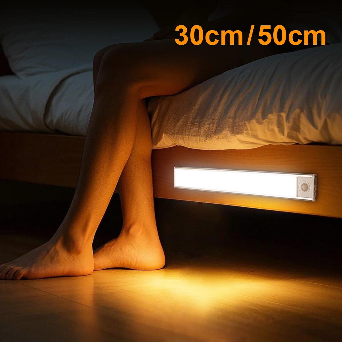 Magnetic Motion Sensor LED Light Bar – USB Rechargeable, 3 Colour Modes