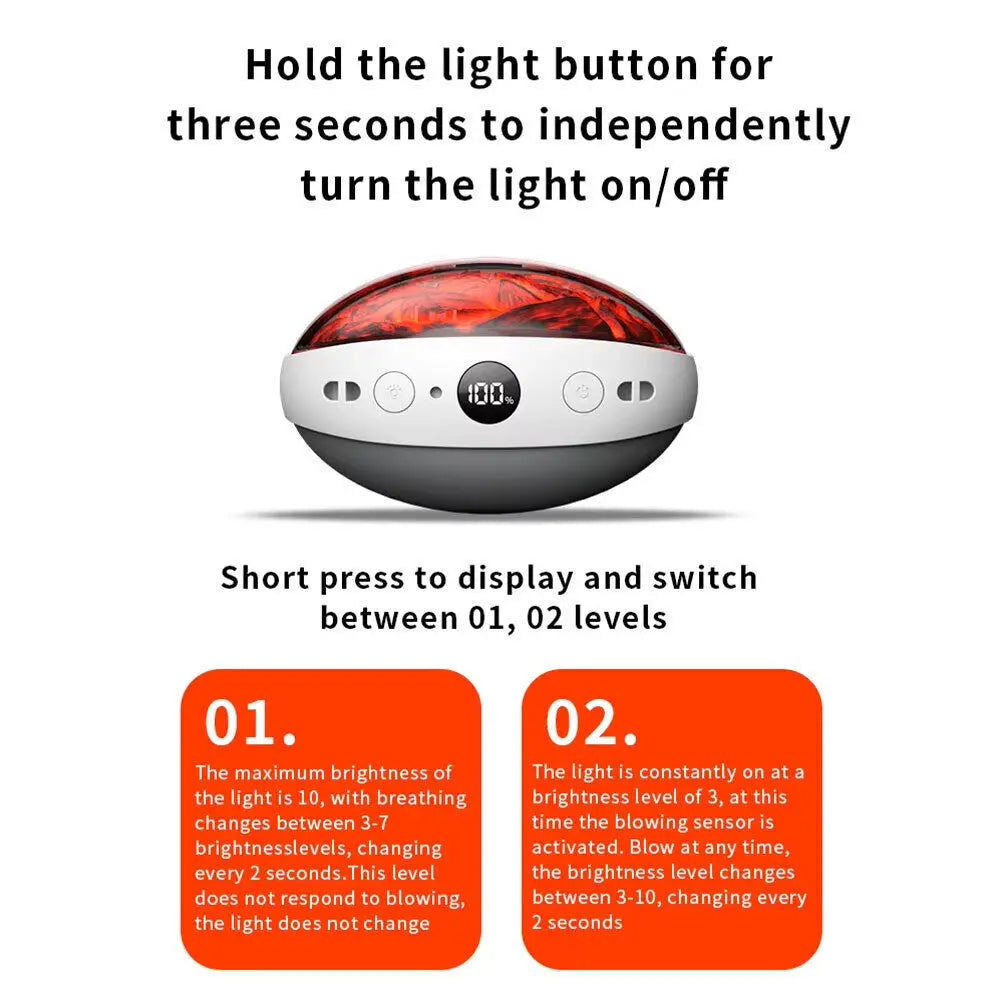 Rechargeable Hand Warmer 1500mAh – Electric Pocket Heater & Power Bank