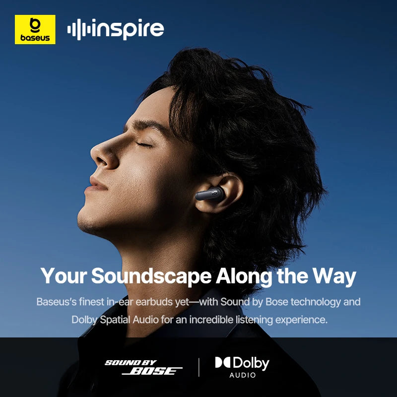 Baseus Inspire XP1 ANC Earbuds – -50dB, Dolby Spatial Audio
