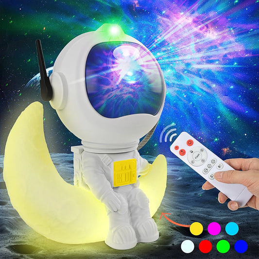 Astronaut Galaxy Night Light – Star Projector Nebula Ceiling Lamp for Bedroom